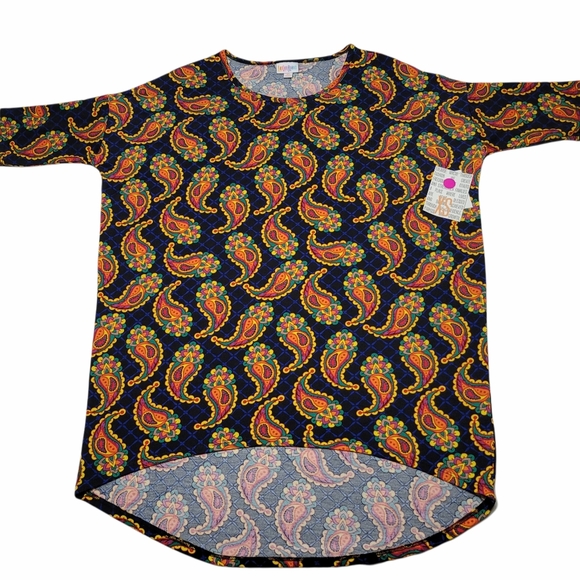 LuLaRoe Tops - LuLaRoe Irma Scoop Neck Flowy Tunic Sz XS NWT
